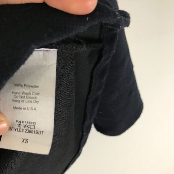 W5 ¾ sleeve navy blue polka dot sweater - Picture 10 of 10